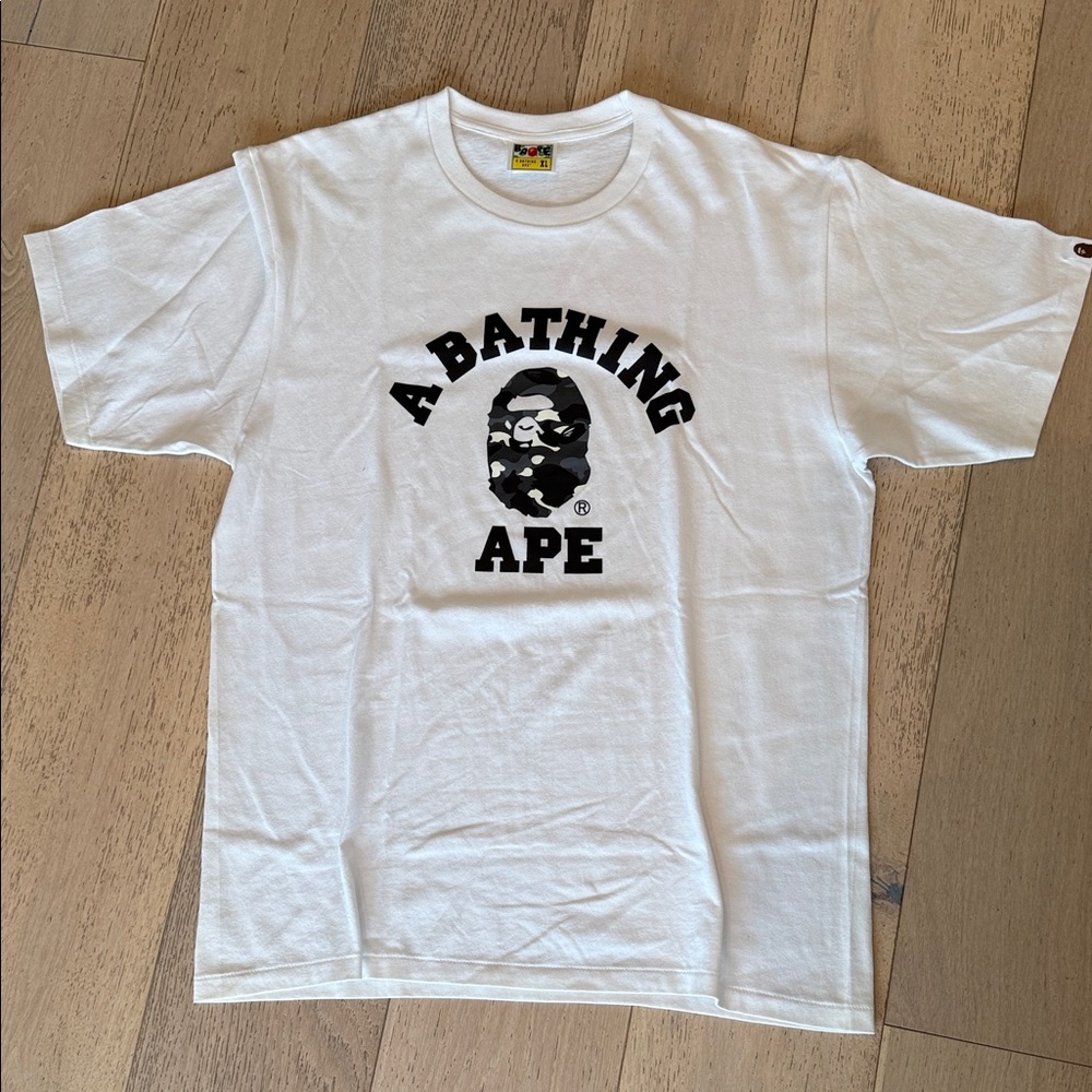 A Bathing Ape White Short Sleeve Tee